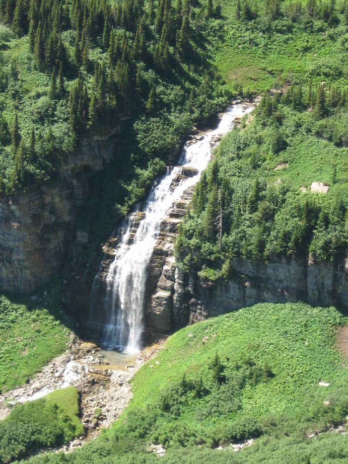 Falls from Logan Pass