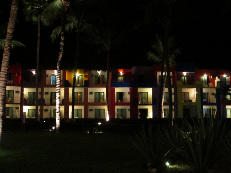 Night time at the resort